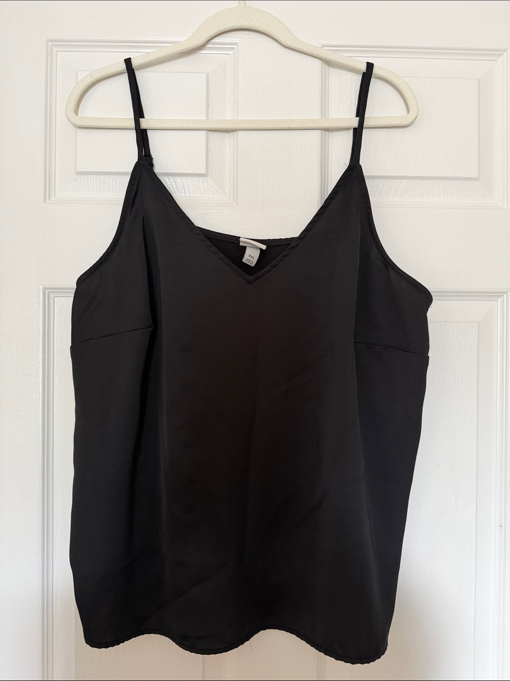 a new day Black V-Neck Satin Camisole